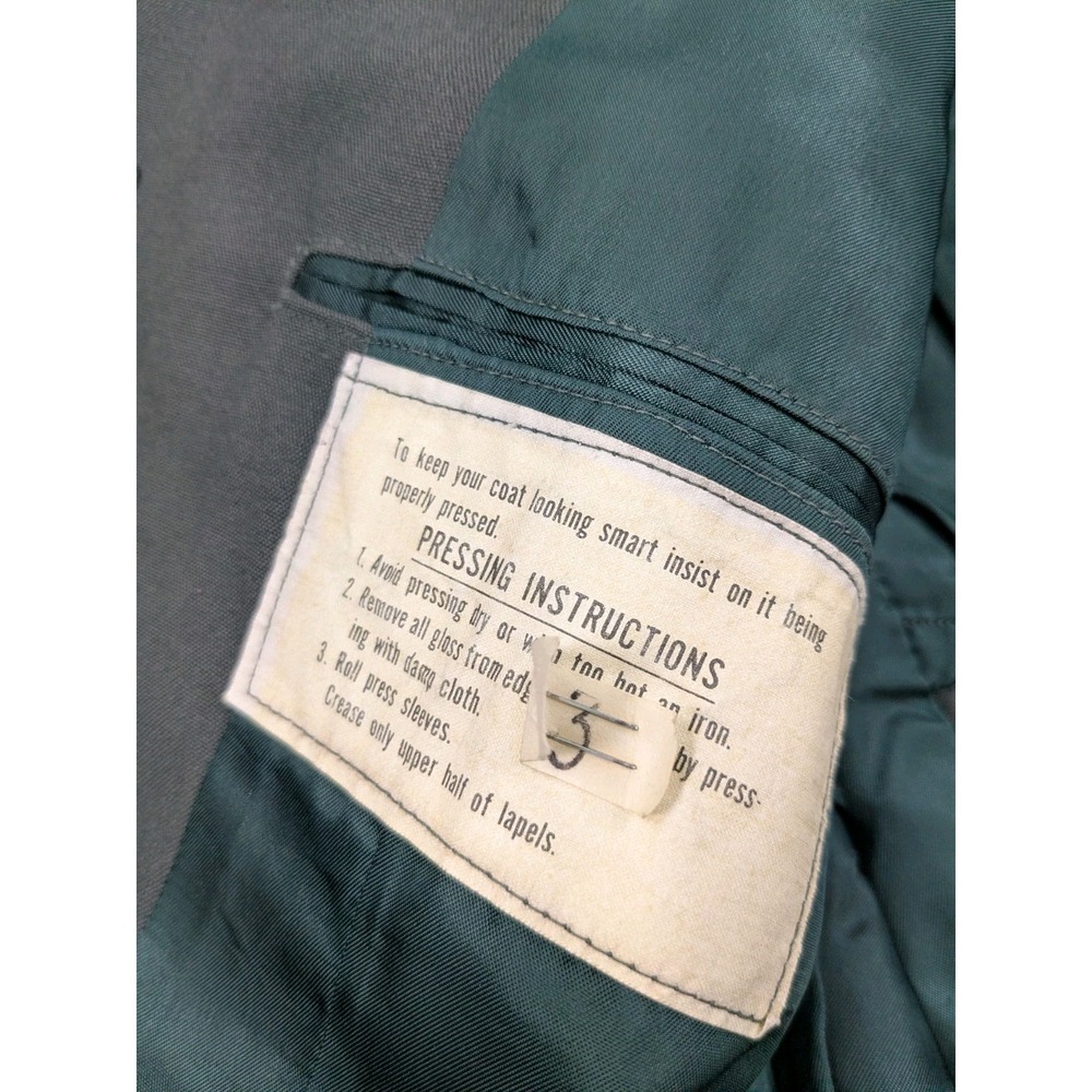 Vintage US Army Military Coat Jacket Mens 38L Green Class A Dress Uniform 2924 - Picture 6 of 10